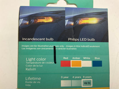 Philips 7443ALED Ultinon LED - Amber Light Bulb (PAIR), Bulb # 7443