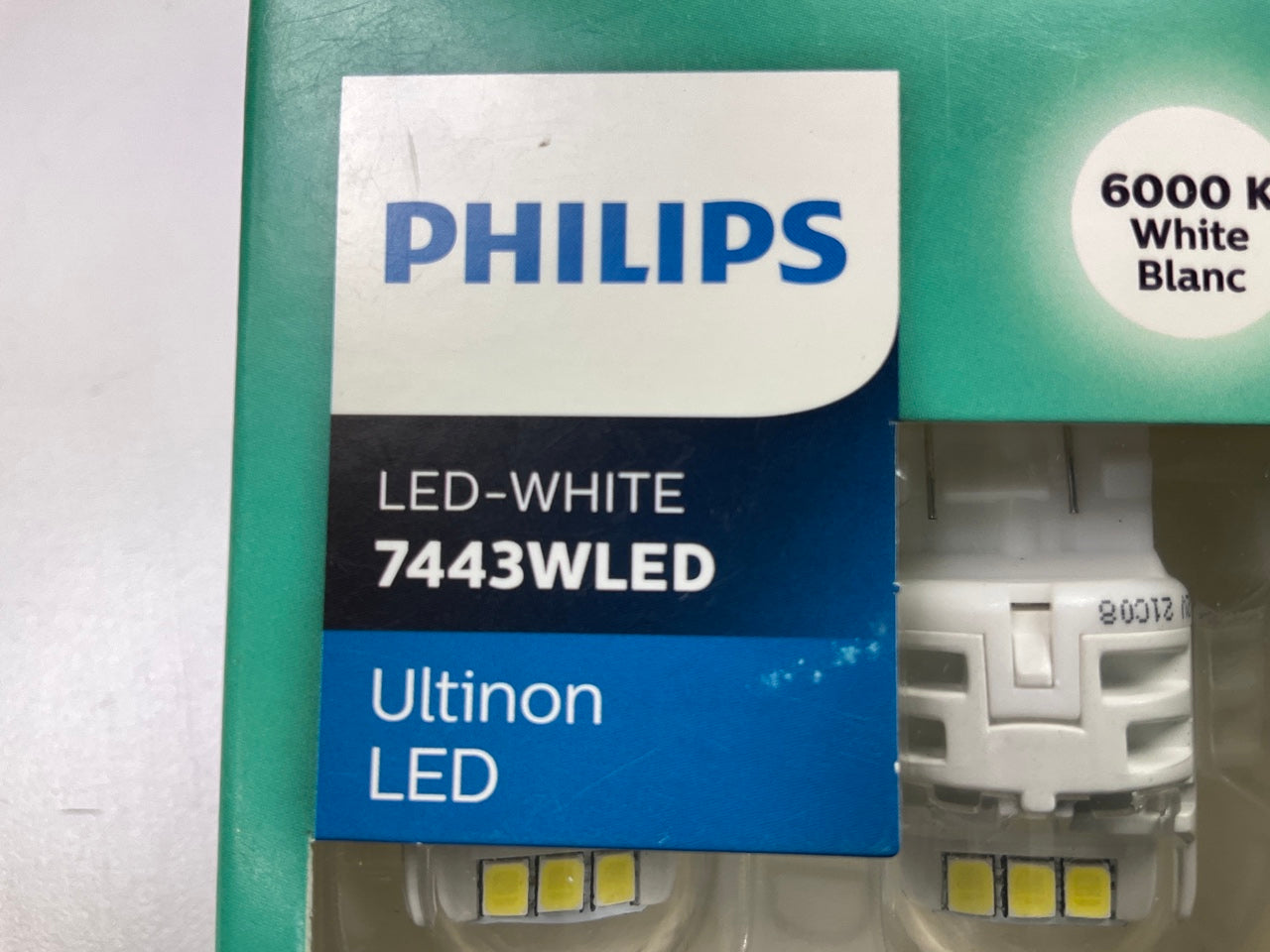 Philips 7443WLED Ultinon LED White Parking Lamp Light Bulb 7443 - 2 PACK