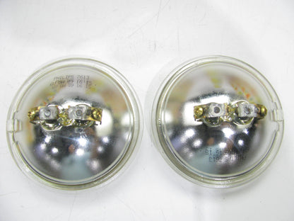 (2) Philips 7613C1 Sealed Beam Lamp Light Bulbs 6V 8W