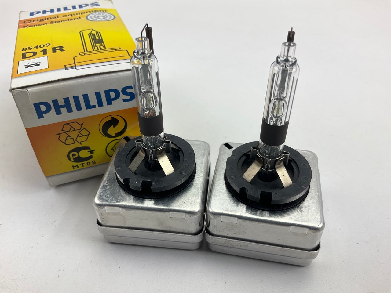 (2) Philips 85409C1 HID Xenon Headlamp Headlight Lamp Light Bulb D1R C1