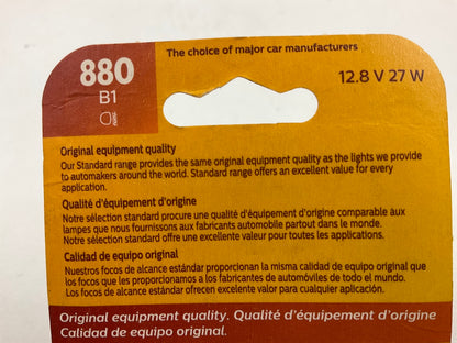 (2) Philips 880B1 Standard Fog Lamp Light Bulb 880