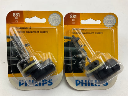 (2) Philips 881B1 Standard Fog Lamp Light Bulb 881