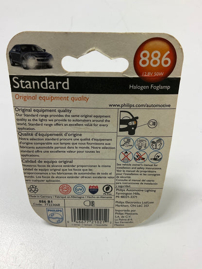 (2) Philips 886B1 Standard Headlight Headlamp Light Bulb 886