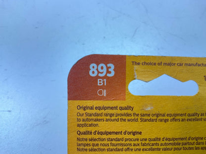 (2) Philips 893B1 Standard Fog Lamp Light Bulb 893