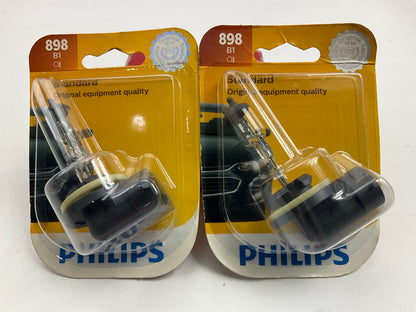 (2) Philips 898B1 Standard Fog Lamp Light Bulb - 898