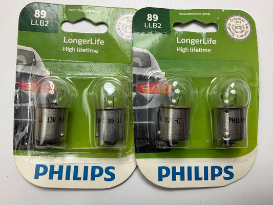 (2) Philips 89LLB2 LongerLife Courtesy Lamp Light Bulb 89 - 2 PACK