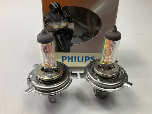 (2) Phillips 9003MVS1 Motovision Headlight Lamp Light Bulbs 9003 H4 12V 55W