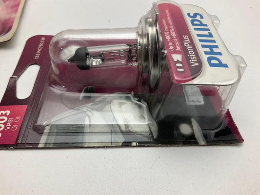 (2) Philips 9003VPB1 VisionPlus Headlamp Headlight Lamp Light Bulb 9003