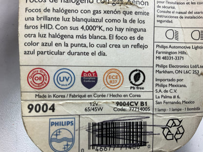 (2) Philips 9004CVB1 Crystalvision Headlight Headlamp Light Lamp Bulb, 9004