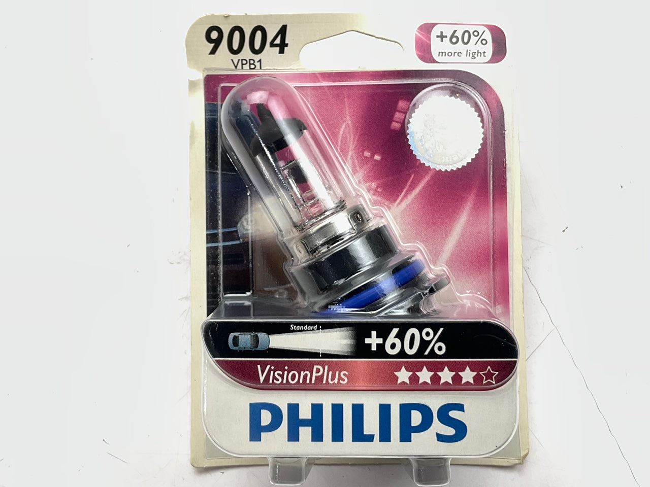 Philips 9004VPB1 VisionPlus Headlamp Headlight Lamp Light Bulb 9004