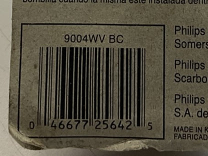Philips 9004 Weather Vision #9004 Headlight Light Bulb 9004WV Halogen