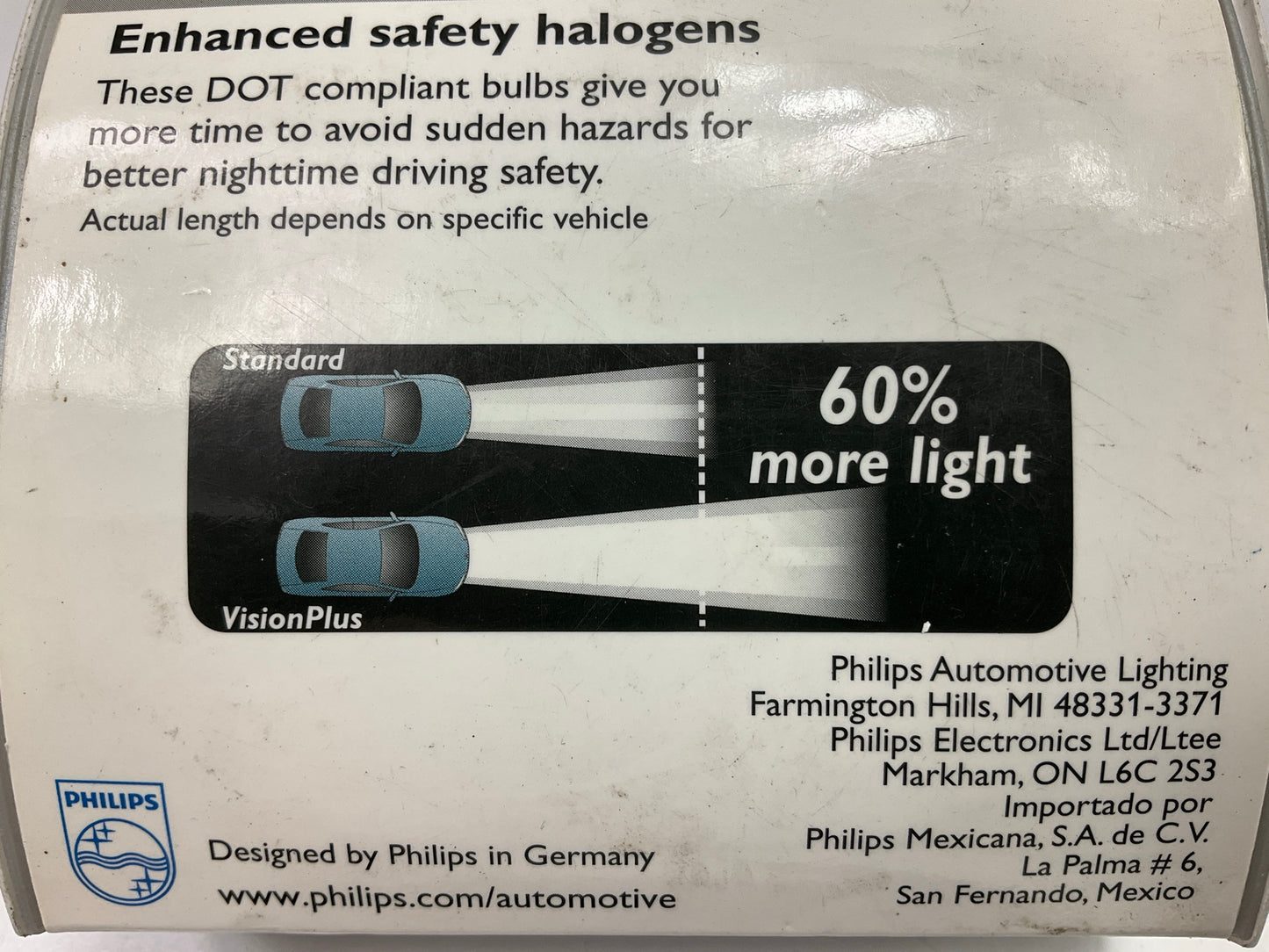 Philips 9005VPS2 HB3 # 9005 VisionPlus Halogen Headlight Light Bulbs, Pair