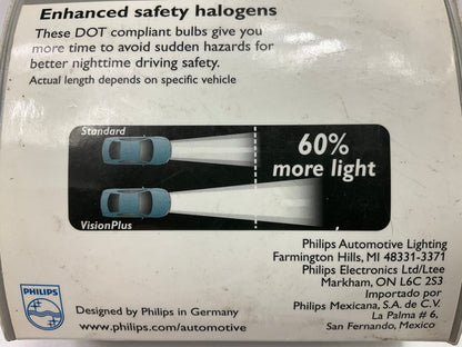 Philips 9005VPS2 HB3 # 9005 VisionPlus Halogen Headlight Light Bulbs, Pair