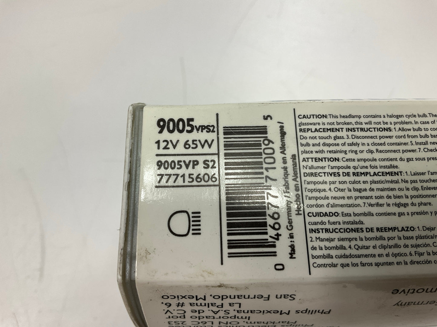 Philips 9005VPS2 HB3 # 9005 VisionPlus Halogen Headlight Light Bulbs, Pair