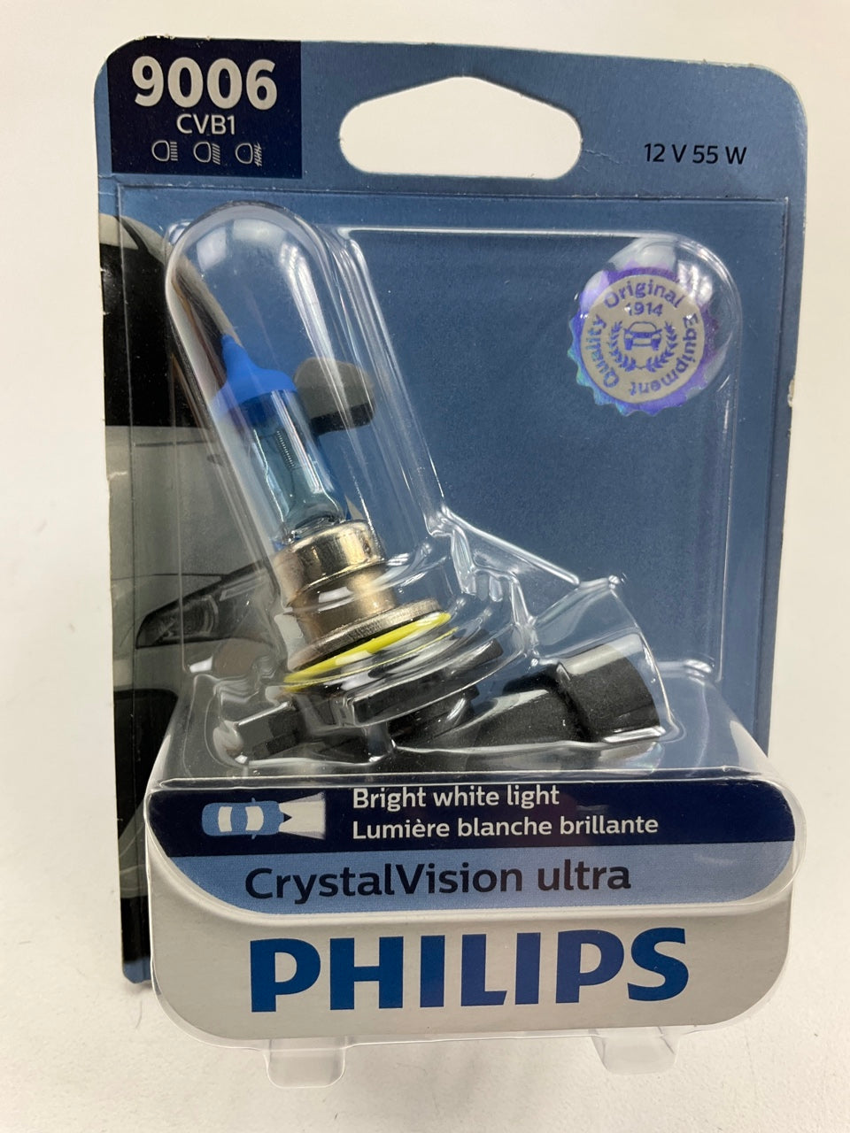 Philips 9006CVB1 Crystalvision Ultra Headlight Headlamp Lamp Light Bulb 9006