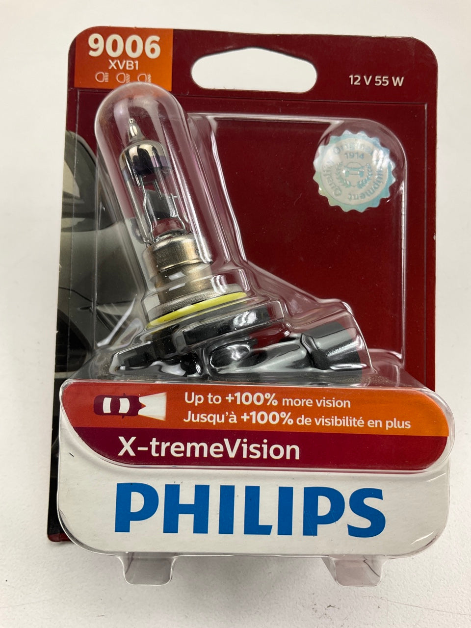 Philips 9006XVB1 X-tremeVision Headlamp Headlight Lamp Light Bulb 9006
