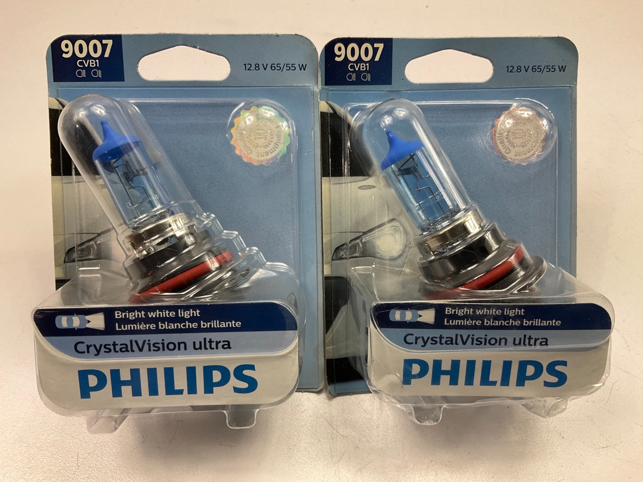 (2) Philips 9007CVB1 Crystalvision Headlight Lamp Bulb 12.8V