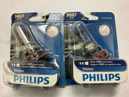 (2) Philips 9007PRB1 Vision Headlamp Headlight Light Bulbs # 9007