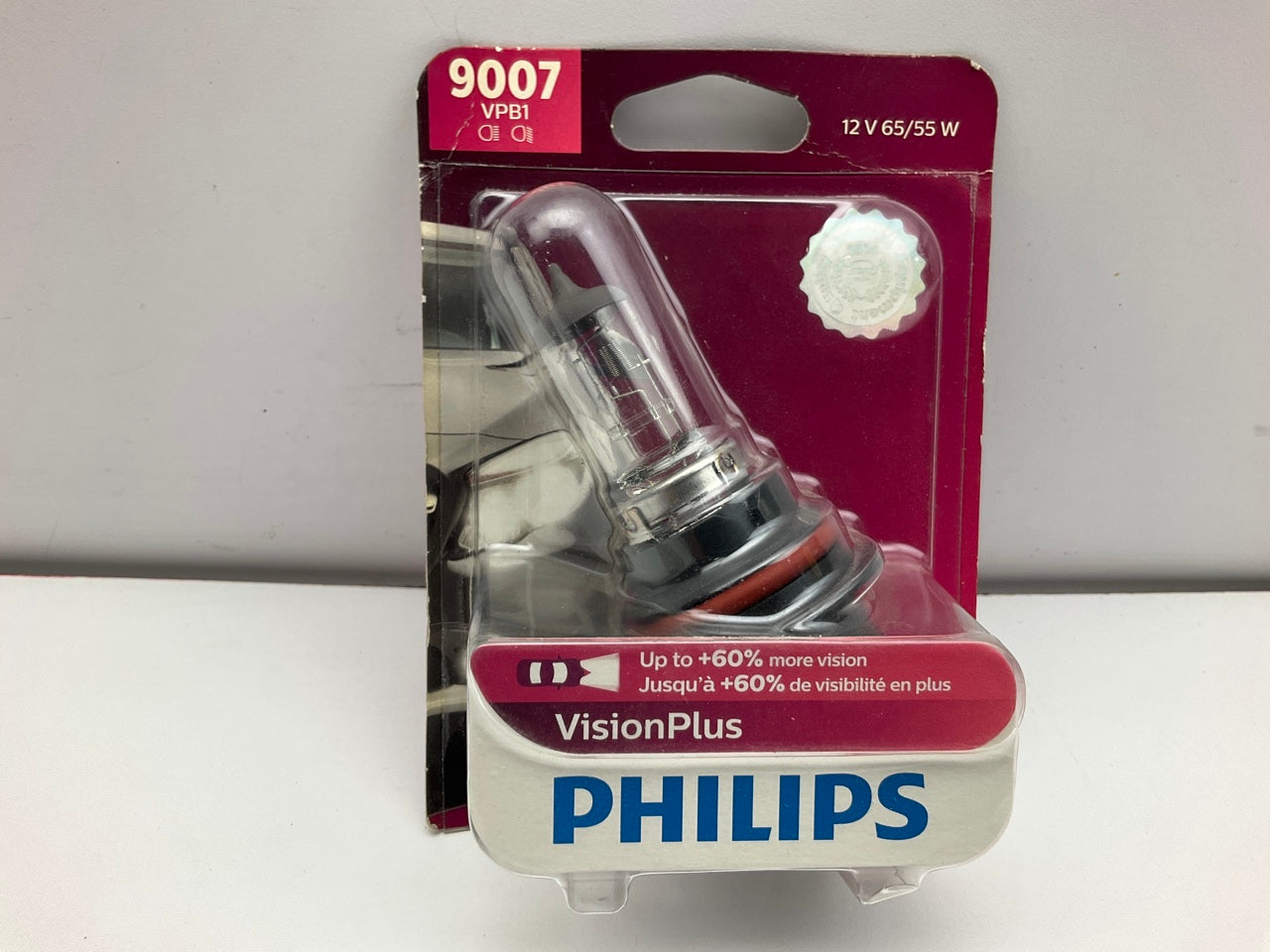 Philips 9007VPB1 VisionPlus Headlamp Headlight Lamp Light Bulb 9007