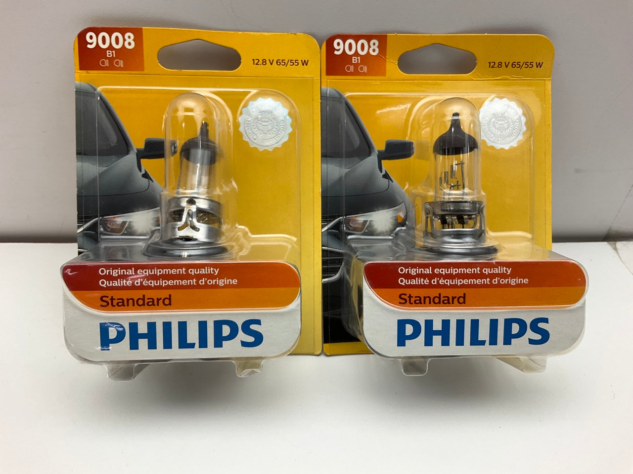 (2) Philips 9008B1 Standard Headlamp Headlight Lamp Light Bulb 9008