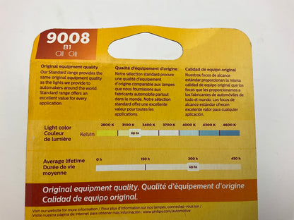 (2) Philips 9008B1 Standard Headlamp Headlight Lamp Light Bulb 9008