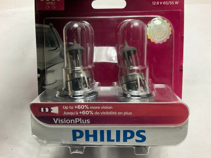 Philips 9008VPB2 9008 / H13 VisionPlus Upgrade Headlight Bulbs PAIR 60% More