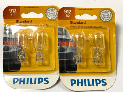 Philips 912B2 Standard Center High Mount Stop Light Lamp Bulb 912 - 4 Total
