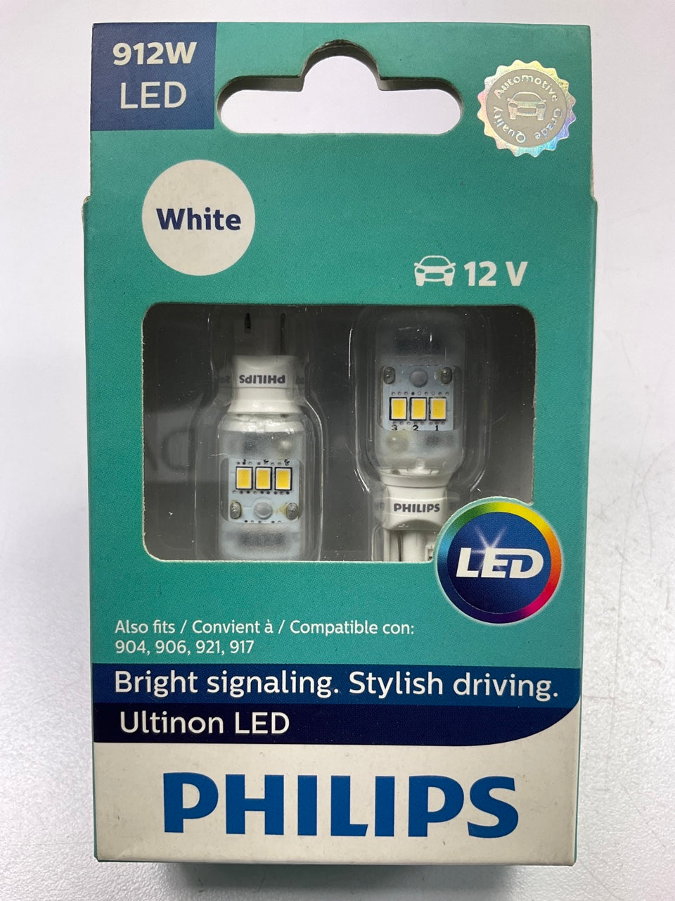 Philips 912WLED Ultinon LED White Courtesy Lamp Light Bulb 912 - 2 PACK
