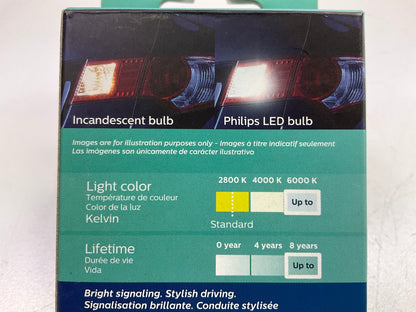 Philips 912WLED Ultinon LED White Courtesy Lamp Light Bulb 912 - 2 PACK