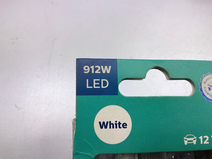 Philips 912WLED Ultinon LED White Courtesy Lamp Light Bulb 912 - 2 PACK