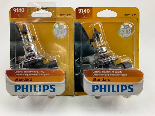 (2) Philips 9140B1 Standard Fog Lamp Light Bulb 9140