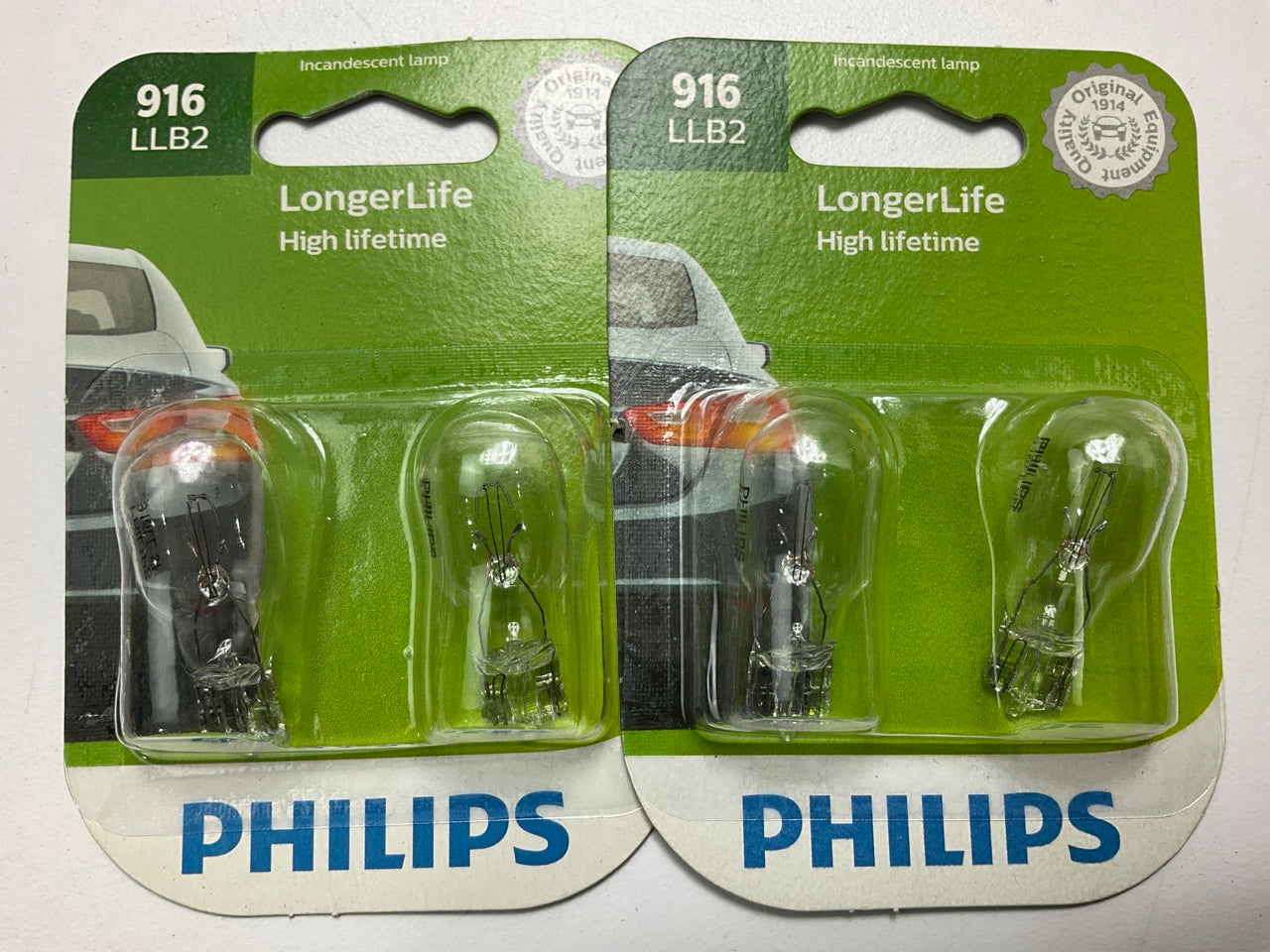 Philips 916LLB2 Longerlife Side Marker Lamp Light Bulb 916 - 4 PACK