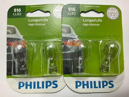 Philips 916LLB2 Longerlife Side Marker Lamp Light Bulb 916 - 4 PACK