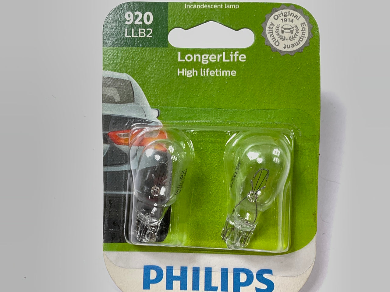 Philips 920LLB2 LongerLife Trunk Lamp Light Bulb 920 - 2 PACK