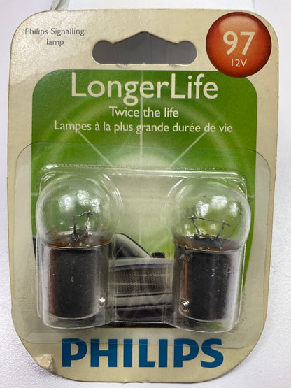 Philips 97LLB2 Longerlife License Plate Lamp Light Bulb 97 - 2 PACK