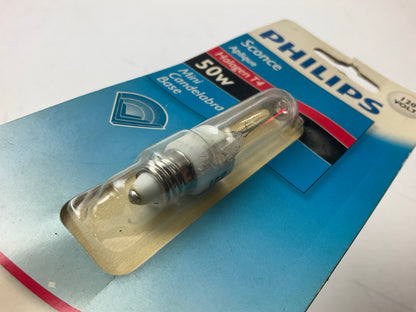 Philips BC50Q-CL Halogen T4 Mini Candelabra Light Bulb 50W