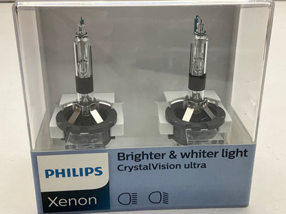 (2) Philips Xenon CrystalVision Ultra D2R Headlight HID Light Bulbs D2RCVS2