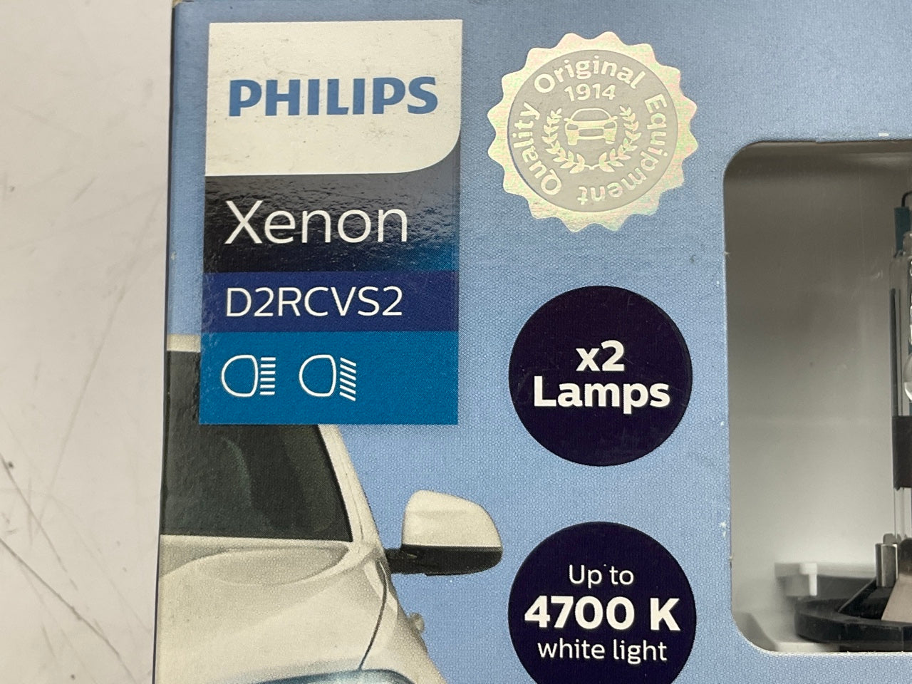 (2) Philips Xenon CrystalVision Ultra D2R Headlight HID Light Bulbs D2RCVS2