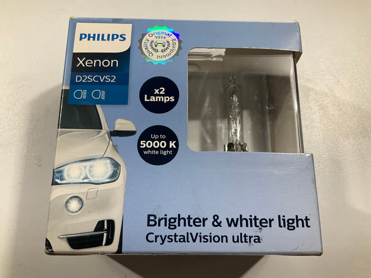 Philips D2SCVS2 Crystal Vision HID Headlight Headlamp Bulb 85V 35W - 2 PACK