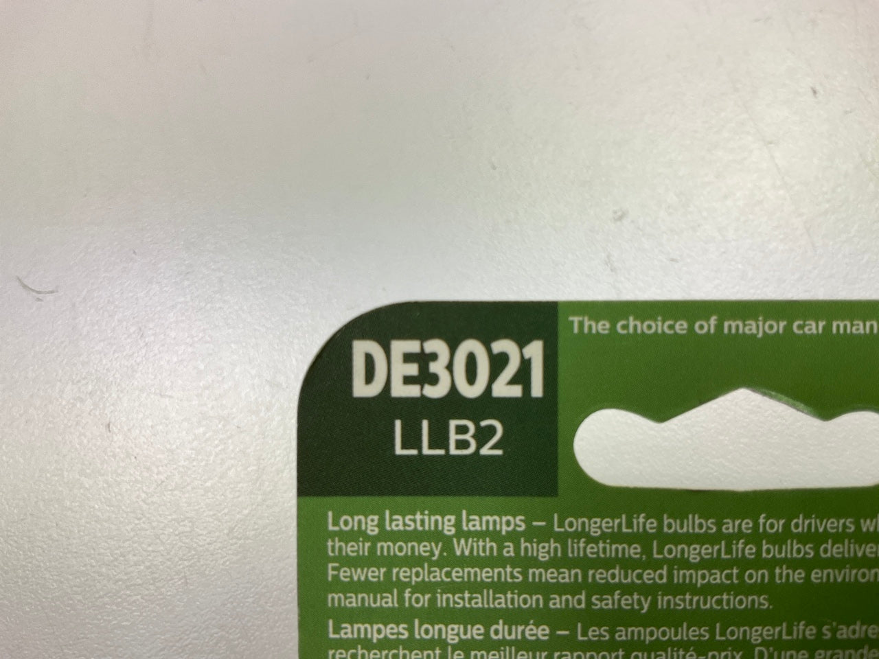 Philips DE3021LLB2 Longerlife Glove Box Lamp Light Bulb DE3021 - 2 PACK
