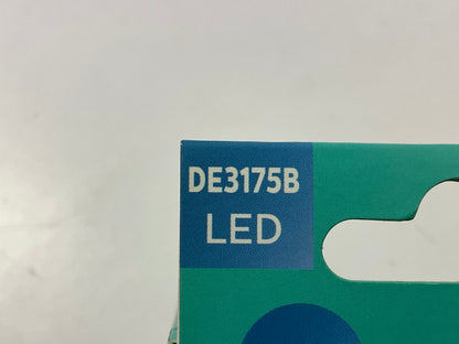 (2) Philips DE3175BLED Ultinon LED Blue Dome Lamp Light Bulb 3157