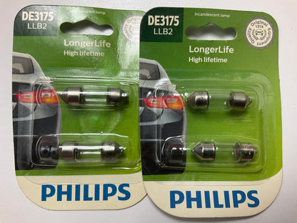 Philips DE3175LLB2 Longerlife Dome Lamp Light Bulb DE3175 - 4 Total