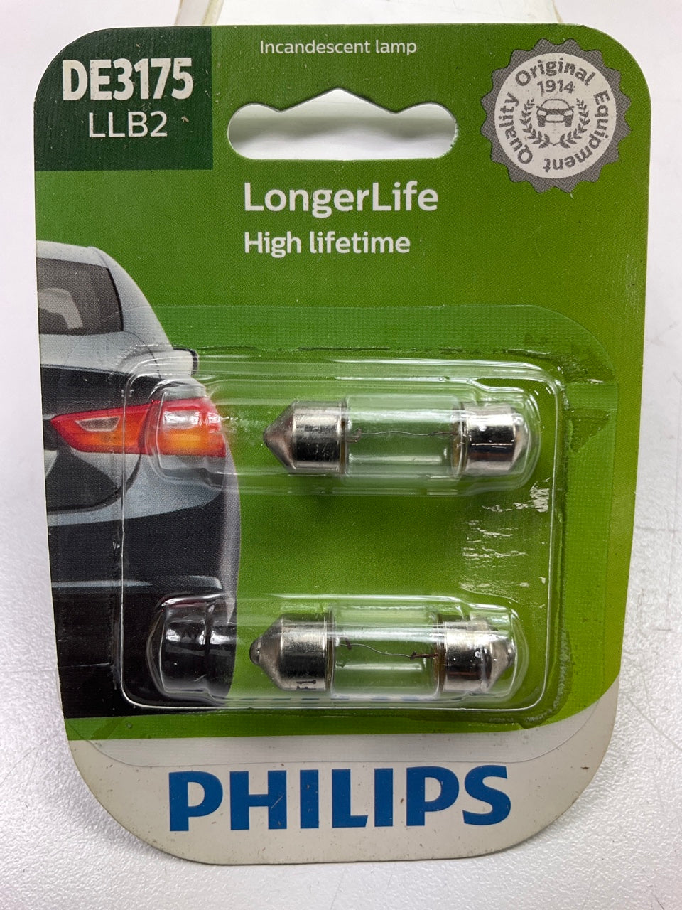 Philips DE3175LLB2 Longerlife Dome Lamp Light Bulb DE3175 - 2 PACK