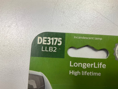 Philips DE3175LLB2 Longerlife Dome Lamp Light Bulb DE3175 - 2 PACK