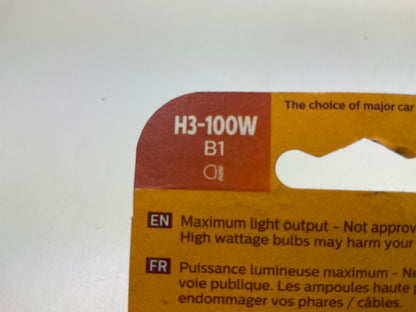 (2) Philips H3-100WB1 Fog Light Bulbs, 100 Watt Upgrade H3 Bulb