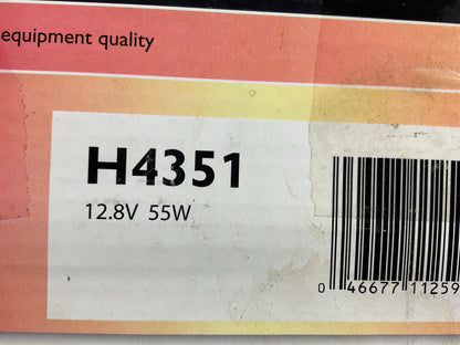 (2) Philips H4351 Sealed Beam Headlight Headlamp Bulb