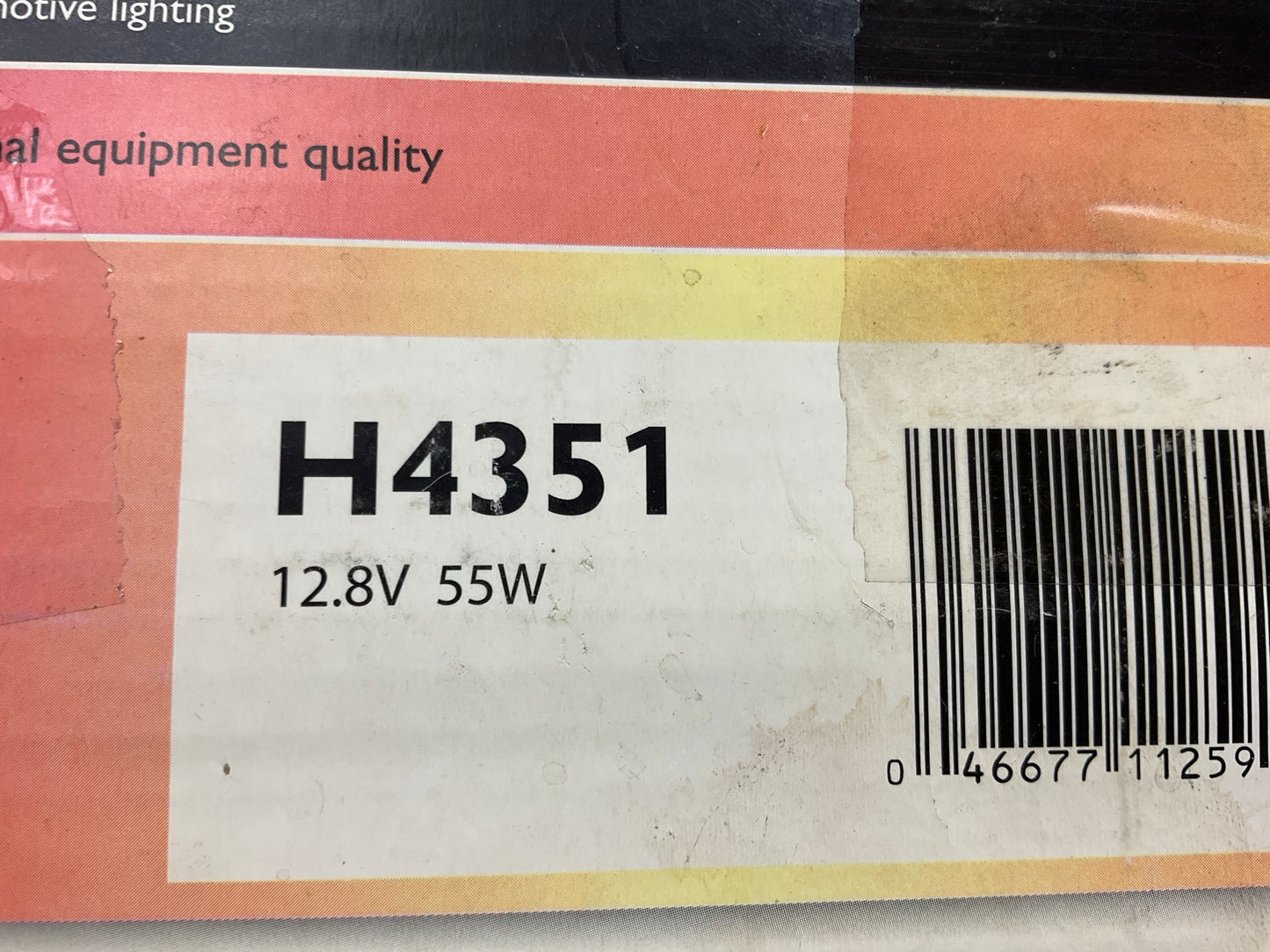 Philips H4351 Sealed Beam Headlight Headlamp Bulb