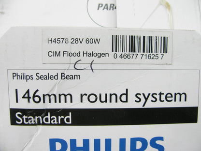 Philips H4578 Standard Halogen Sealed Beam Lamp Light Bulb 28V 60W