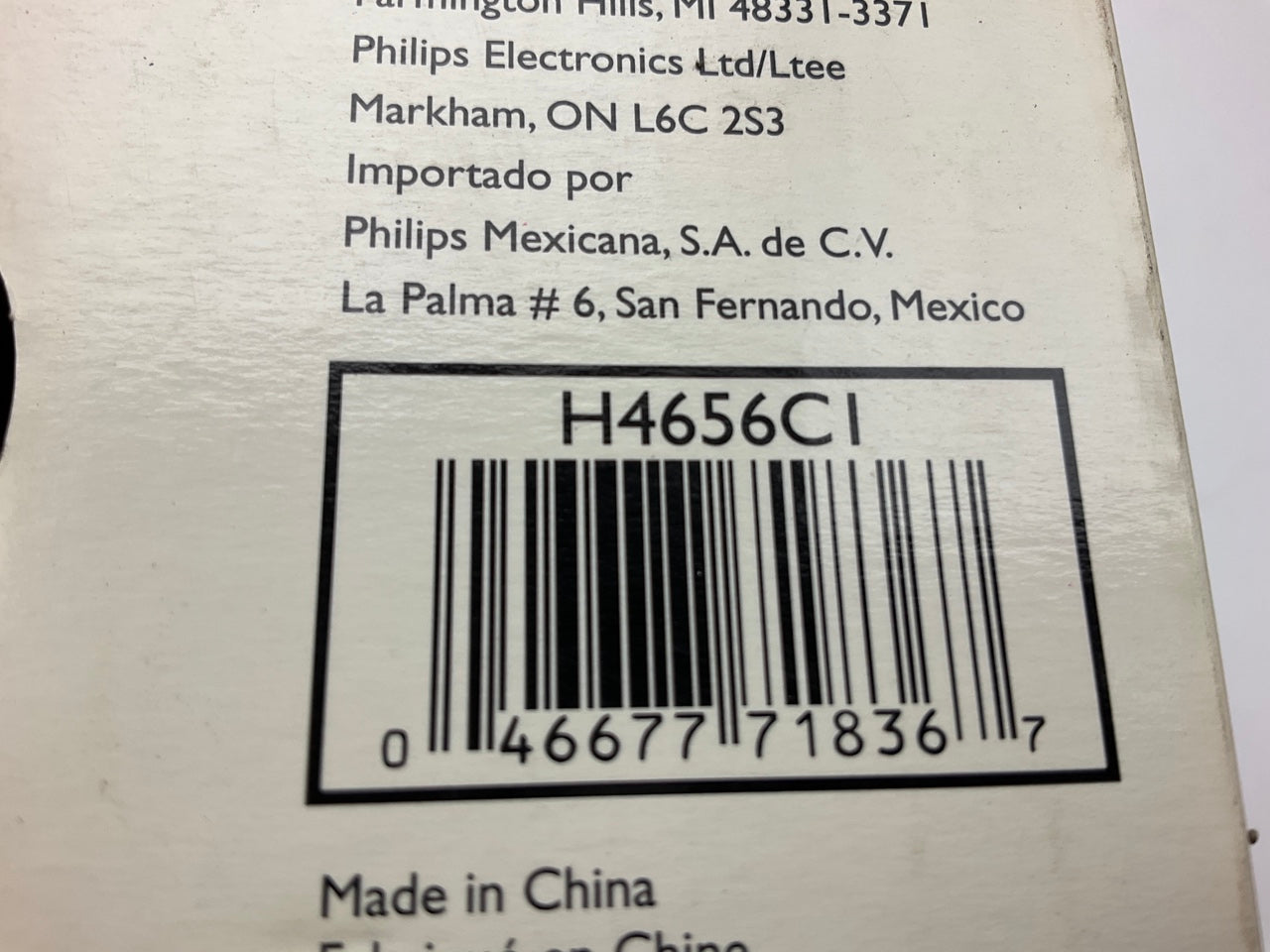 (2) Philips H4656C1 Sealed Beam Headlamp Headlight Light Bulb 4656