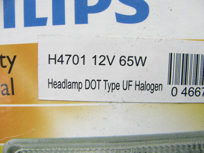 Philips Standard Halogen Sealed Beam Lamp Light Bulb H4701 12V 65W
